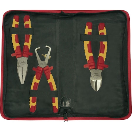 Ega Master SET OF 3 PLIERS TITACROM BIMAT 1000 V 76605